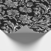 Imitate Silver Damaskus Pattern Geschenkpapier (Ecke)