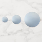 Imitate Silver Elegant Blank Modern Template Custo Konfetti (Rückseiten)