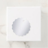 Imitate Silver Elegant Moderne Blank Template Meta Geschenkanhänger (Beispiel)