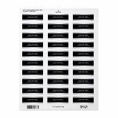 Imitate Silver Elegant Modernes, stilvolles Schwar (Vorne)