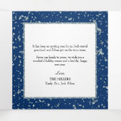 Imitate Silver Flakes Weihnachten Dreifach Gefaltete Urlaubskarte (Innenseite Mitte)