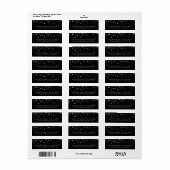 Imitate Silver Foil Confetti Black & White II (Vorne)