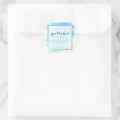 Imitate Silver Foil Handmade Wellness-Center Produ Quadratischer Aufkleber (Tasche)