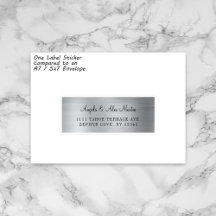 Imitate Silver Foil individuelle Hochzeitsplattfor