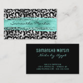 Imitate Silver Foil Leopard Paradies für Kletterhe Visitenkarte (Vorne/Hinten)