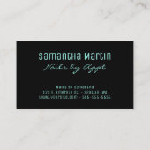 Imitate Silver Foil Leopard Paradies für Kletterhe Visitenkarte (Rückseite)