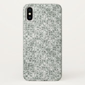 Imitate Silver Glitzer Case-Mate iPhone Hülle (Rückseite)