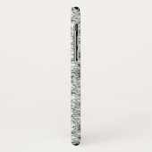 Imitate Silver Glitzer Case-Mate iPhone Hülle (Hinten/Links)