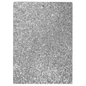 Imitate Silver Glitzer Foto Klemmbrett (Rückseite)