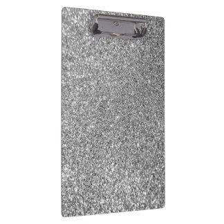 Imitate Silver Glitzer Foto Klemmbrett