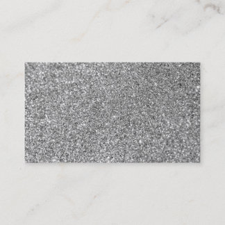 Imitate Silver Glitzer Foto Visitenkarte
