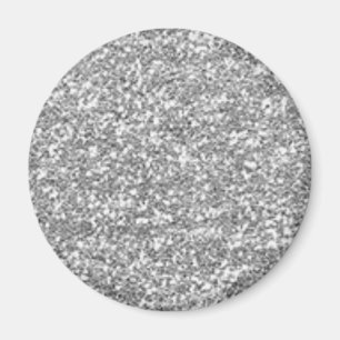 Imitate Silver Glitzer Magnet