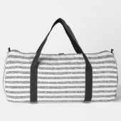 Imitate Silver Glitzer Streifen Duffle Bag (Vorderseite)