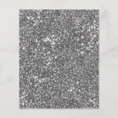 Imitate Silver Glitzer Textur Look & Custom Text Flyer (Hinten)