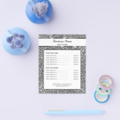 Imitate Silver Glitzer Textur Look & Custom Text Flyer (Einzeln)