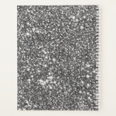 Imitate Silver Glitzer Textur Look & Custom Text Planer (Rückseite)