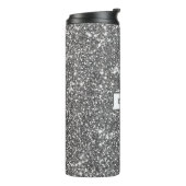 Imitate Silver Glitzer Textur Look & Individuelle Thermosbecher (Nach links gedreht)