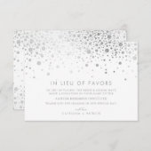 Imitate Silver Gold Foil Confetti in der Rolle der Begleitkarte (Vorne/Hinten)