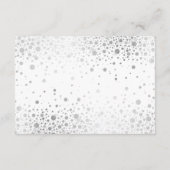 Imitate Silver Gold Foil Confetti in der Rolle der Begleitkarte (Rückseite)