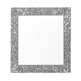 Imitate Silver Gray Glitzer Texture Look-like Desi Notizblock