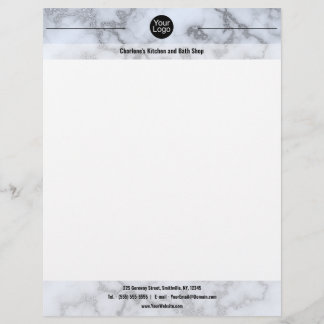 Imitate Silver Gray Marmor Briefbogen
