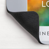 Imitate Silver hinzufügen Text für Ihr Firmenlogo  Mousepad (Ecke)