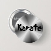 Imitate Silver Karate Round Button (Vorne & Hinten)