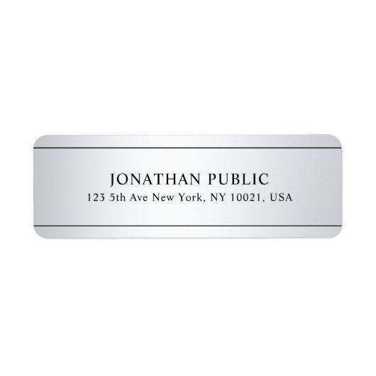 Imitate Silver Look Modern Clean Template Custom (Vorne)