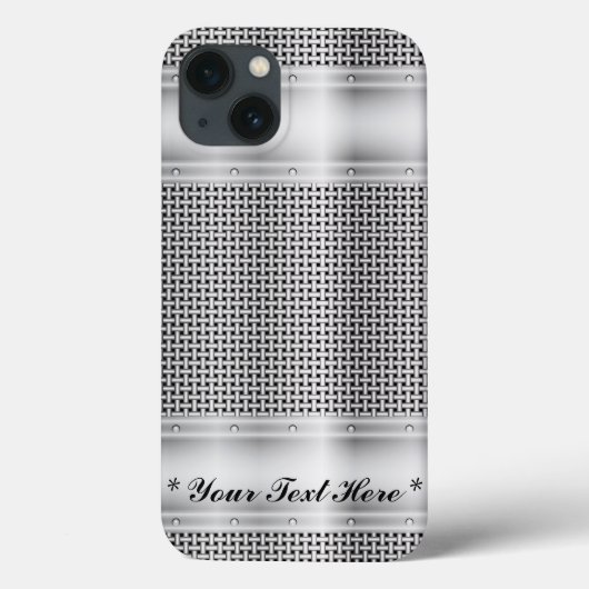 Imitate Silver Metal Muster iPhone X Fall Case-Mate iPhone Hülle (Rückseite)