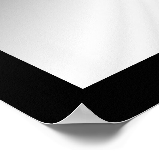 Imitate Silver Metallic Karate Poster (Ecke)