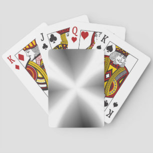 Imitate Silver Metallic Playing Cards Spielkarten