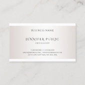 Imitate Silver Modern Design Einfache Vorlage Visitenkarte (Rückseite)