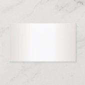 Imitate Silver Modern Elegantes Template Beruflich Visitenkarte (Rückseite)