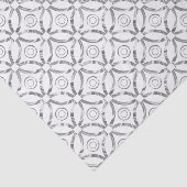 Imitate Silver Modern Muster Weißer Hintergrund Seidenpapier (Ausschnitt)