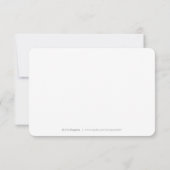 Imitate Silver Modern Simple Script Danke Karte (Rückseite)