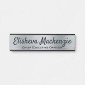 Imitate Silver Office Türsignaturen Namensplatte Türschild (Vorderseite )