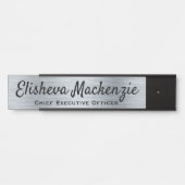 Imitate Silver Office Türsignaturen Namensplatte Türschild (Vorderseite )