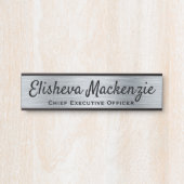 Imitate Silver Office Türsignaturen Namensplatte Türschild (Vorderseite )