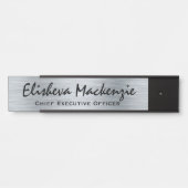 Imitate Silver Office Türsignaturen Namensplatte Türschild (Vorderseite )