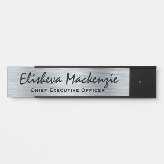 Imitate Silver Office Türsignaturen Namensplatte Türschild (Vorderseite )