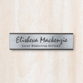 Imitate Silver Office Türsignaturen Namensplatte Türschild (Vorderseite )