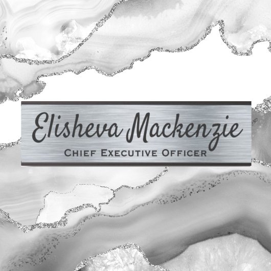 Imitate Silver Office Türsignaturen Namensplatte Türschild