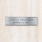 Imitate Silver Office Türsignaturen Namensplatte Türschild (Vorderseite )