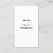 Imitate Silver Sequin Stripes Beauty Salon Visitenkarte (Rückseite)