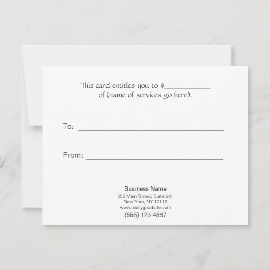 IMITATE Silver Sequins Black Salon Geschenkzertifi (Rückseite)