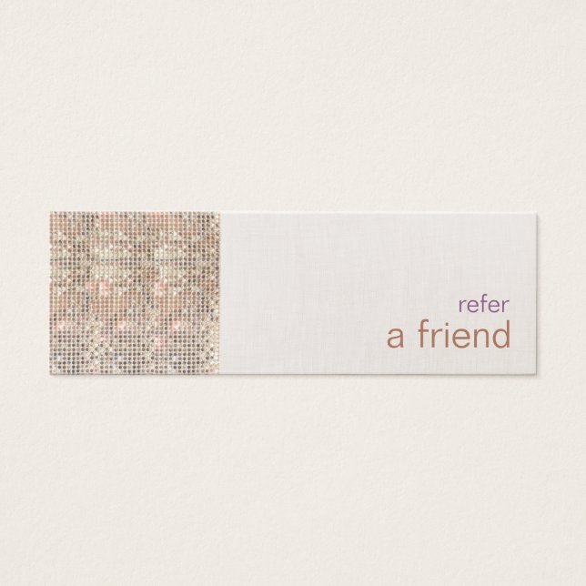 Imitate Silver Sequins Customer Salon Referenz (Vorderseite)