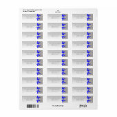 Imitate Silver Sequins Royal Blue Bow und Diamond (Vorne)