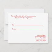 IMITATE Silver Sequins Salon Holiday Geschenkgutsc (Rückseite)