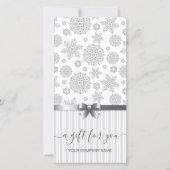 Imitate Silver Snowflakes Geschenkgutschein (Vorderseite)
