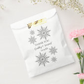 Imitate Silver Snowflakes Winterhochzeit Danke Geschenktütchen (Versiegelt)